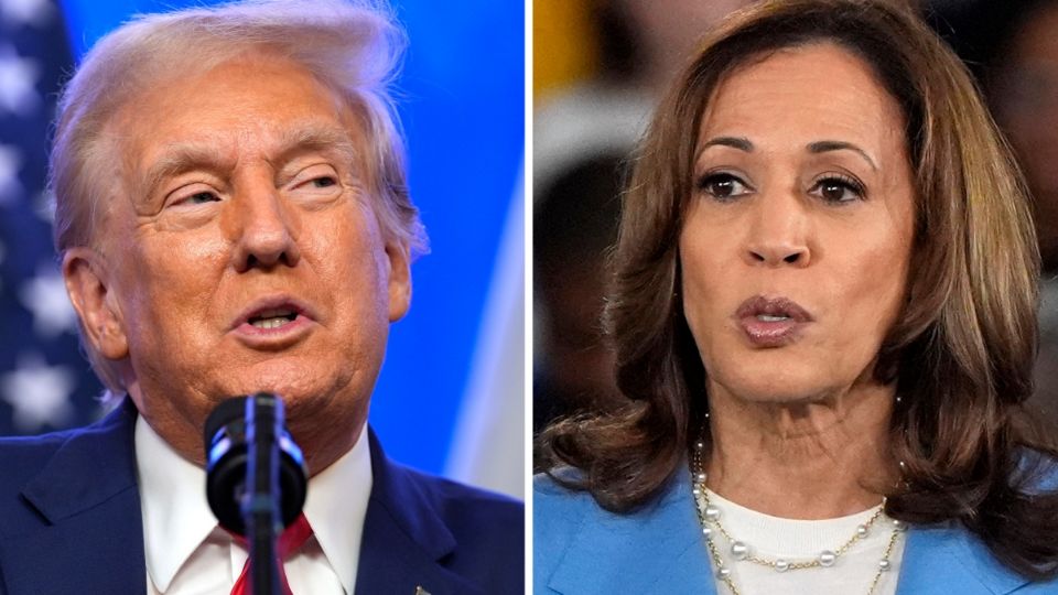 Los candidatos presidenciales de Estados Unidos, el republicano Donald Trump y la demócrata Kamala Harris.