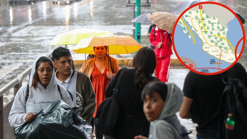 Las lluvias seguirán a lo largo de esta semana.