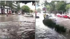 VIDEO: reportan fuerte inundación en Avenida Revolución, San Pedro de los Pinos