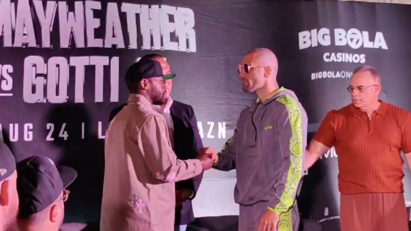 Floyd Mayweather vs John Goti: boxeadores viven careo previo a su presentación en México