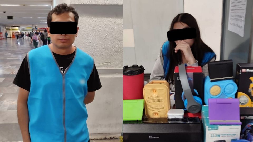 La pareja fue sorprendida por elementos de la Policía Bancaria e Industrial.