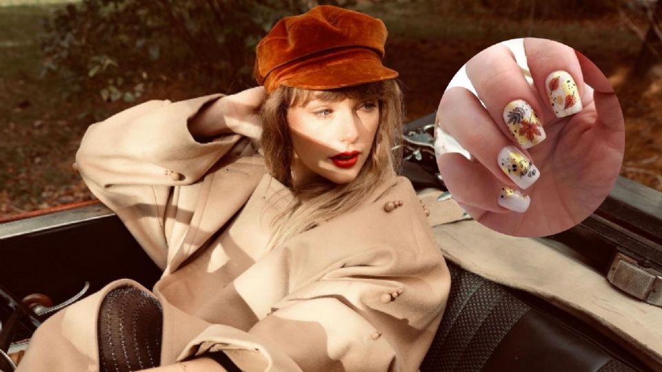 Y si te gusta el look de otoño-invierno de 'All To Well (10 minute version)' tus uñas combinarán a la perfección.