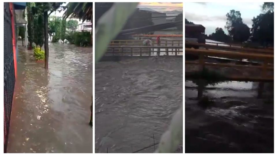 El agua se ha desbordado en distintas zonas del municipio.