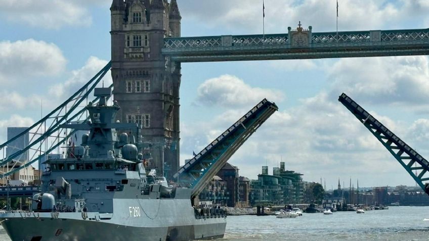 Causa polémica buque de guerra alemán que entró a Londres con marcha imperial de Star Wars