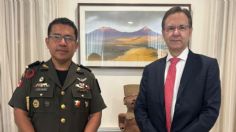 Esteban Moctezuma recibe al nuevo agregado militar de México en EU, Manuel Ladrón de Guevara Job