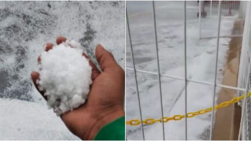 Fuerte granizada causa caos en Tecámac hoy 23 de agosto: FOTOS