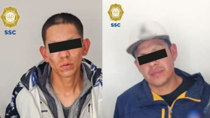 Personal de SSC detiene a dos hombres por presuntamente robar una caja fuerte y electrónicos de un domicilio en Coyoacán