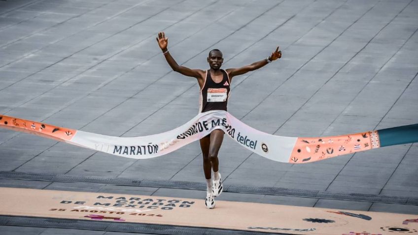 Maratón de la CDMX 2024: los kenianos Edwin Kiptoo y Fancy Chemutai ganan la competencia en la capital