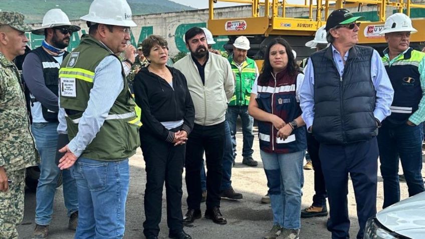 Supervisa Gobernadora Delfina Gómez Álvarez obras del Trolebús Santa Martha - Chalco