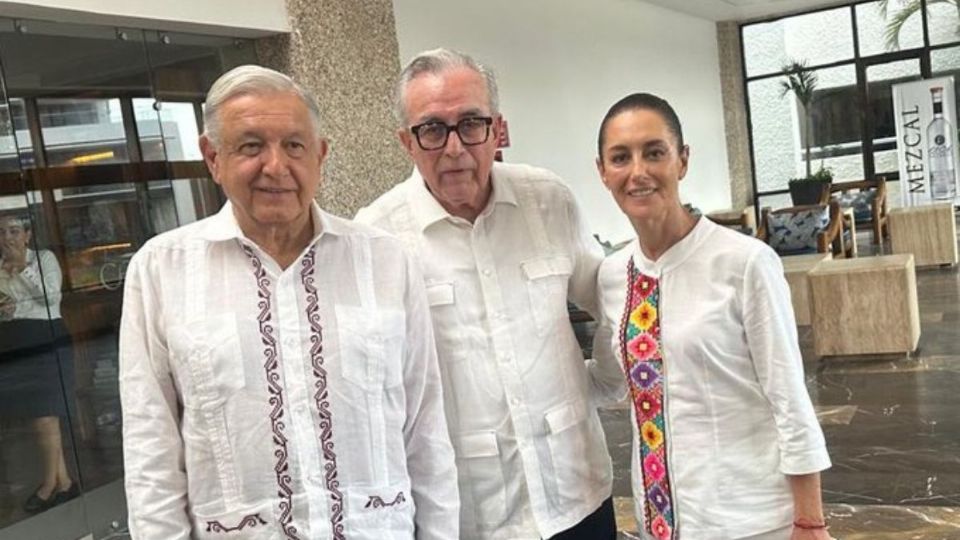 AMLO, Rubén Rocha y Sheinbaum