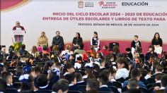 Horacio Duarte arranca ciclo escolar 2024-2025 en primaria donde estudió la Gobernadora Delfina Gómez; entrega útiles y libros de texto