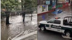 Fuertes lluvias en CDMX dejan inundaciones y autos varados en Héroes de Padierna, Tlalpan