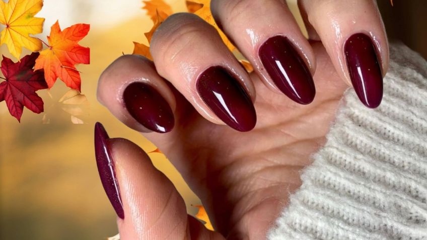 Diseños de uñas color borgoña que resaltan tu lado más femenino y son tendencia en otoño