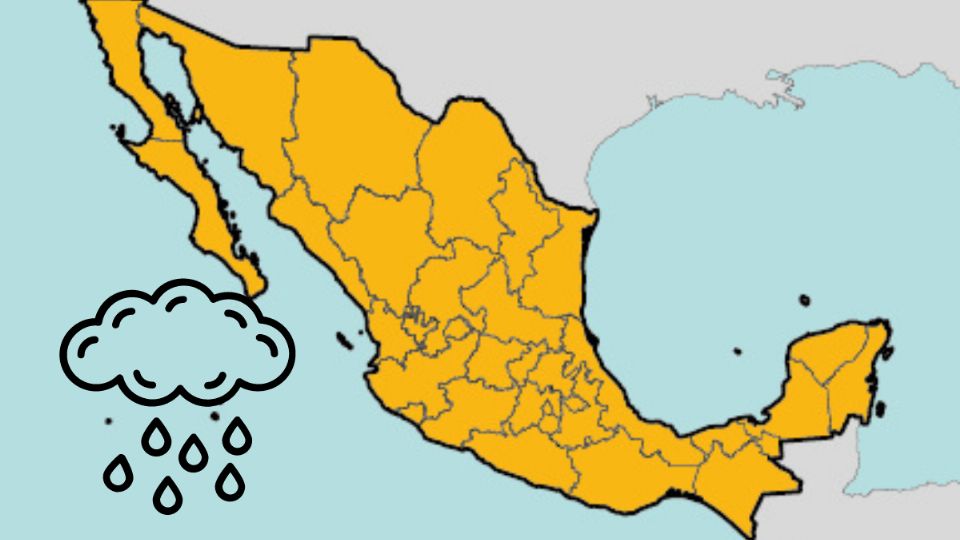 El SSN calcula importantes lluvias en varios estados y altas probabilidades de agua nieve al norte