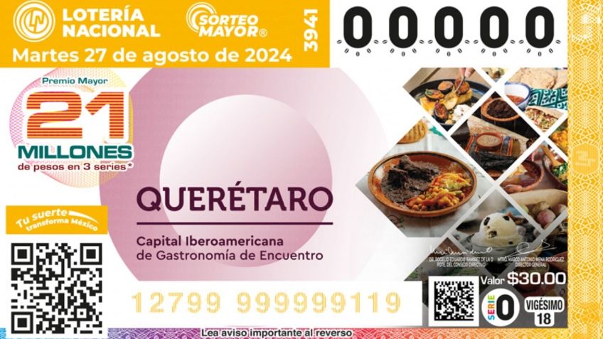 Sorteo Mayor  3941 del martes 27 de agosto: Consulta los números ganadores aquí