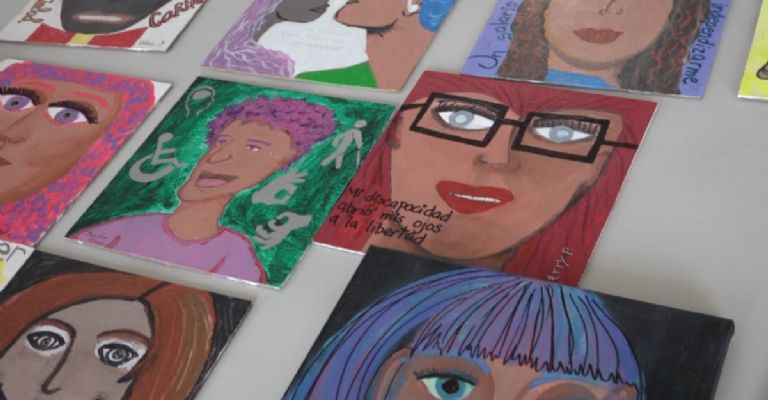 Pinturas hechas por personas con discapacidad