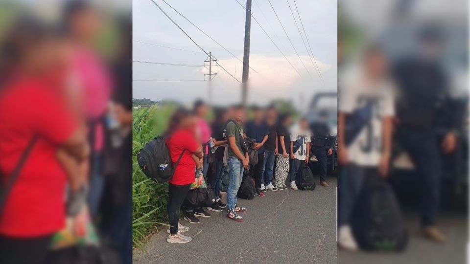 Cientos de migrantes fueron localizados en distintos puntos de Veracruz.