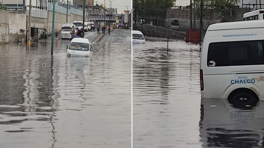 Fuertes lluvias inundan paradero de Santa Martha HOY, sábado 3 de agosto