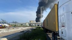 Explosión en Veracruz: contenedor de recinto portuario estalla dejando fuerte incendio