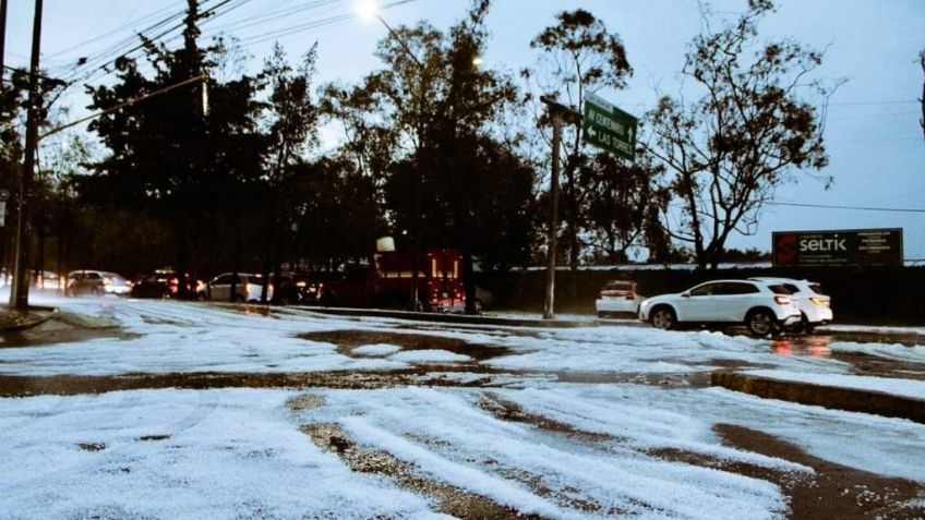 Las impactantes imágenes que dejó la fuerte lluvia y granizo en Álvaro Obregón