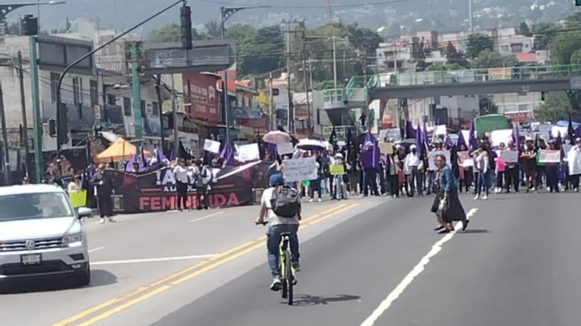 México-Cuernavaca: bloquean la carretera en ambos sentidos