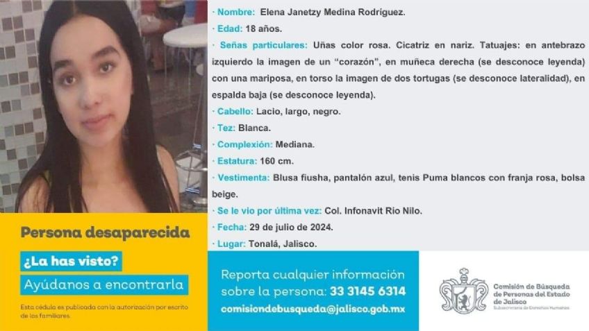 Encuentran con vida a Elena Janetzy, pero no a su primo Kevin Ulises en Jalisco