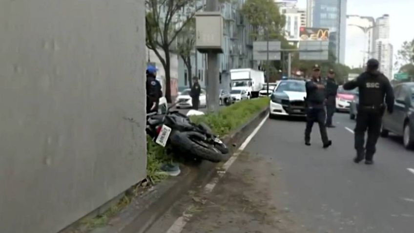 Motociclista pierde la vida al impactarse contra puente peatonal de Miguel Hidalgo