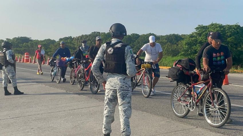 Caravana de migrantes ingresa a Oaxaca, dejan atrás el territorio chiapaneco