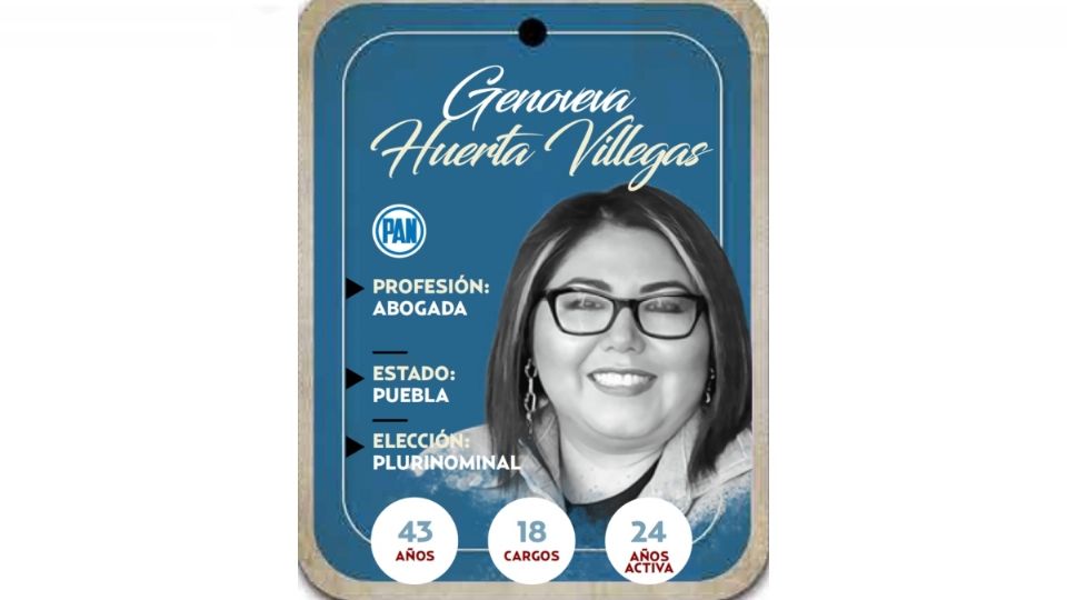 Genoveva Huerta Villegas es diputada electa del PAN por el estado de Puebla.