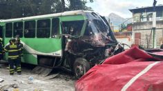 Choque de transporte público contra tráiler deja 15 lesionados en carretera Picacho-Ajusco