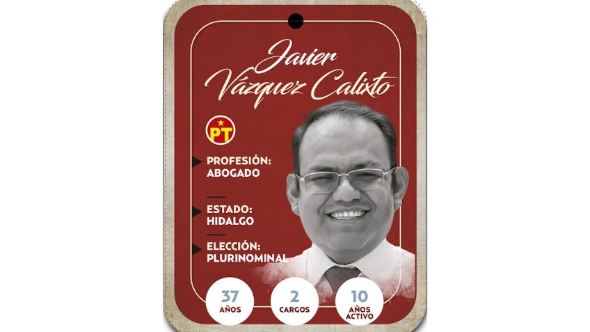 ¿Quién es Javier Vázquez Calixto? Diputado por Representación Proporcional del PT