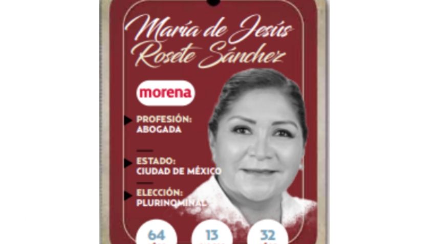 Conoce a María de Jesús Rosete Sánchez, próxima diputada de Morena