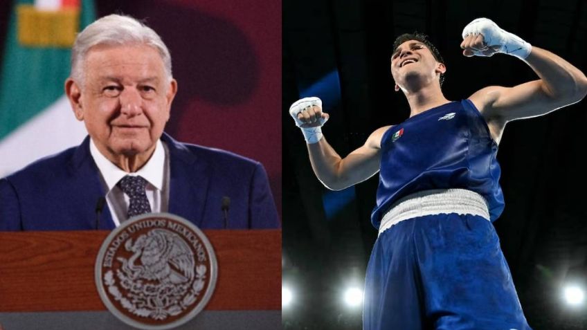 AMLO felicita al boxeador Marco Verde por pasar a la final en París 2024