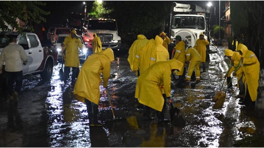 No se reportan heridos ni daños a domicilios tras intensas lluvias que azotaron Naucalpan