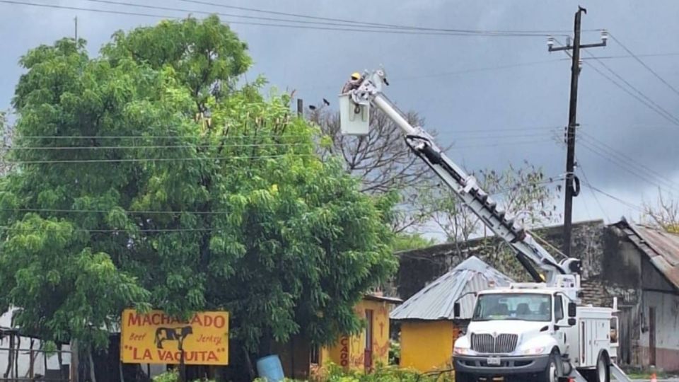 CFE cortes de luz por lluvias