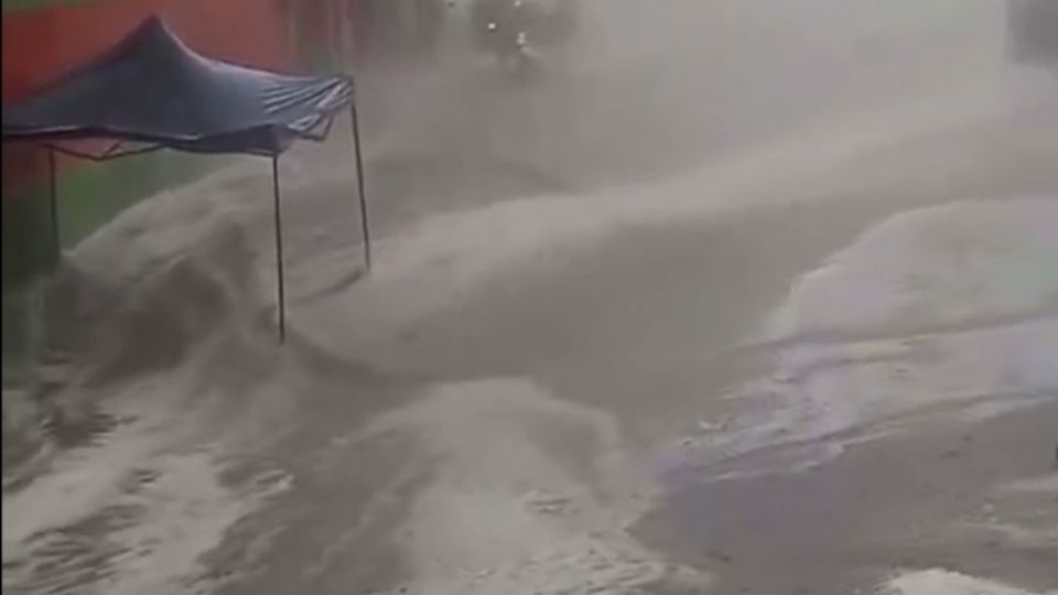 Caída de granizo en Puebla