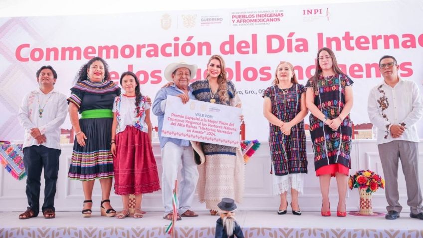 Evelyn Salgado conmemora el Día Internacional de los Pueblos Indígenas en Guerrero