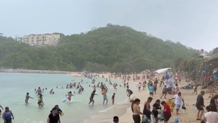 Cae rayo en playas de Huatulco, muere un turista y deja 7 personas lesionadas