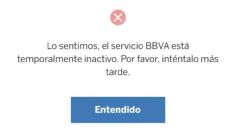 ¿La app de BBVA funciona hoy domingo 1 de septiembre?