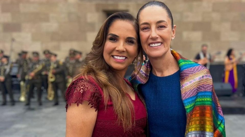 Mara Lezama y Claudia Sheinbaum coincidieron en el sexto Informe de Gobierno de AMLO