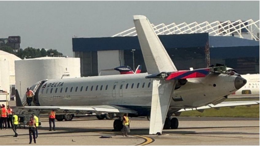 Tensión en aeropuerto de Atlanta: dos aviones de Delta chocan en una pista en Georgia