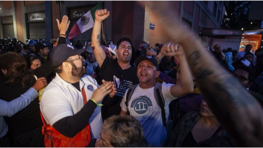 Por segunda ocasión: manifestantes intentan irrumpir la Casona de Xicoténcatl por Reforma Judicial