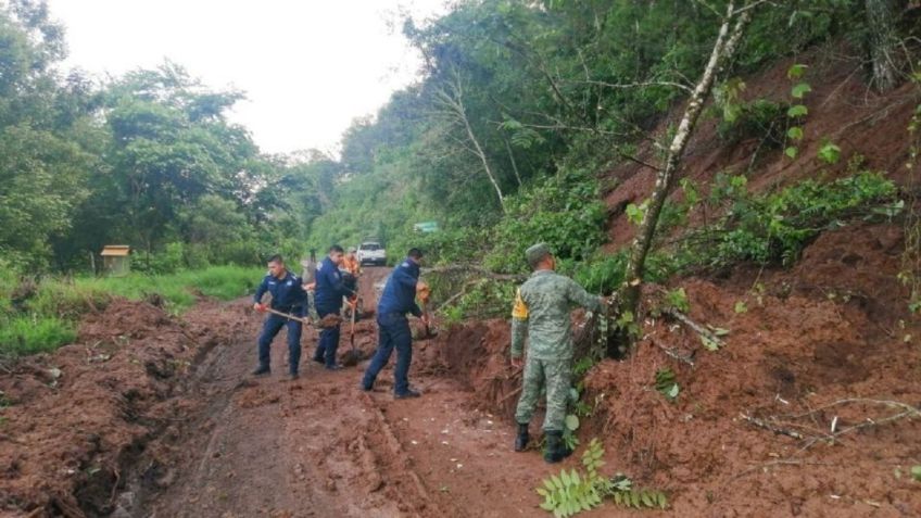 Registran nuevos deslaves en vías y caminos de Hidalgo por intensas lluvias