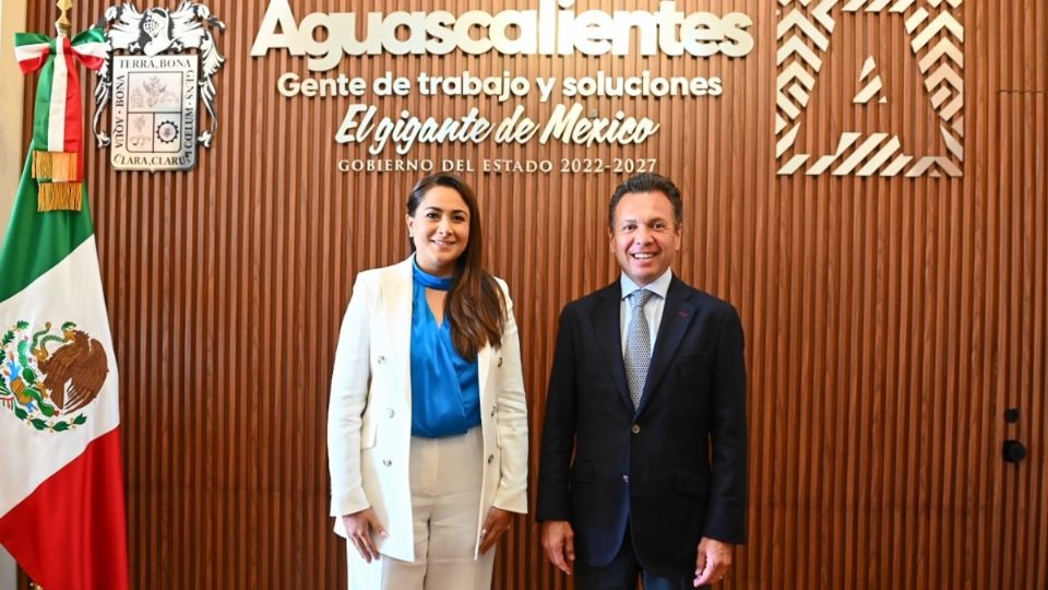 La gobernadora de Aguascalientes y el gobernador electo de Jalisco sostuvieron una reunión de trabajo.