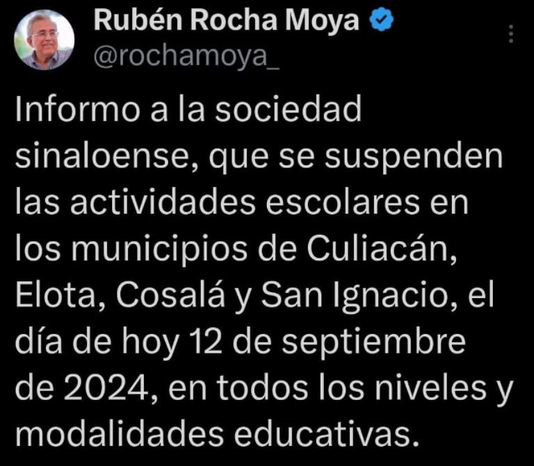 suspenden clases sinaloa