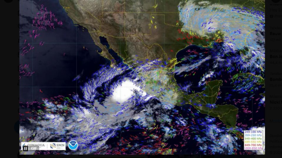 Clima: estos son los estados de México se pronostican lluvias intensas por posible ciclón. Fuente: X @@conagua_clima