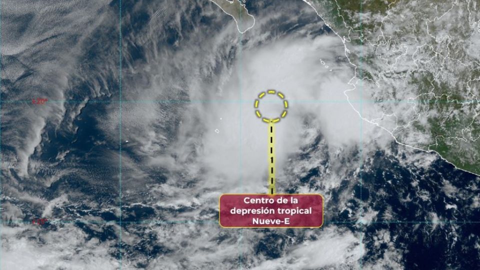 La depresión tropical se formó esta mañana.