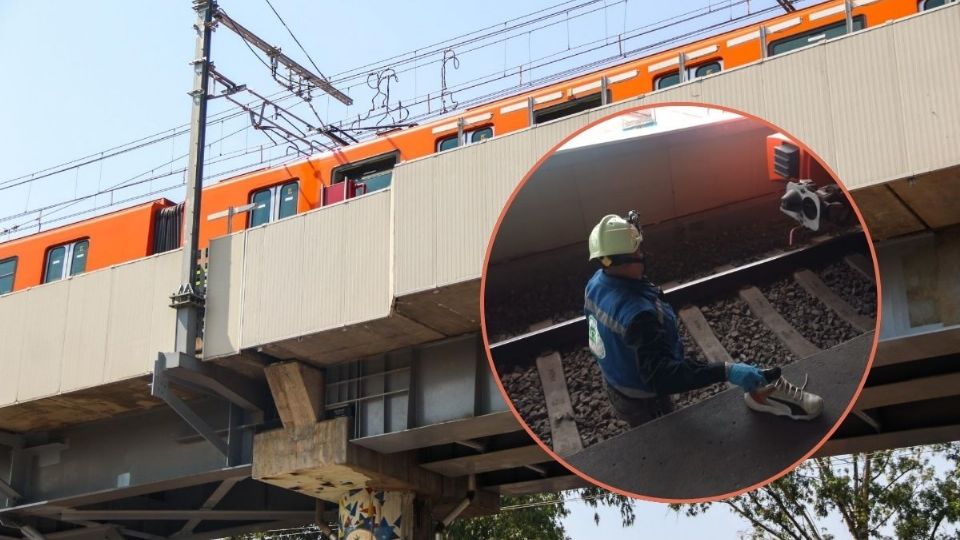 Equipos de emergencia realizaron maniobras para rescatar a la persona que se arrojó.