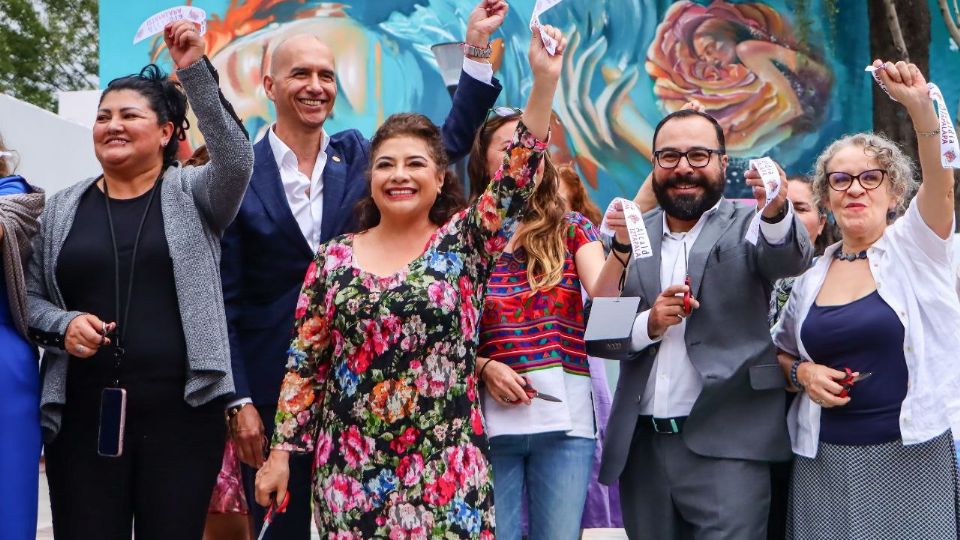 Clara Brugada, jefa de Gobierno electa, durante la inauguración de la nueva Utopía de Iztapalapa.