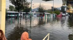 Caos en Indios Verdes: fuertes lluvias inundan paradero del metro y calles de Insurgentes Norte